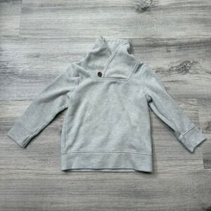 Old Navy Boys Gray Shawl‎ Collar Button Pullover Sweater 2T Toddler